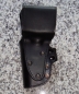 Preview: Holster für Walther P5 von AKAH Leder schwarz. Kaum bis unbenutzter Kripo Lagerbestand. Gürtelholster kurzer Steg