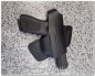 Preview: Polizei Holster Gürtelholster Leder schwarz für Kurzwaffen - unauffällig