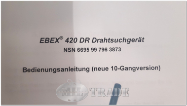 Detektor Ebinger EBEX 420 DR Drahtsuchgerät; Aufsatz TX-DR Signalgenerator NEUwertig im Koffer