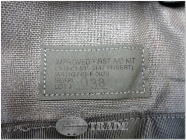 US Armee improved first aid kid pouch + Einsatz (insert) Molle II ACU AT Camo - Erste Hilfe Tasche