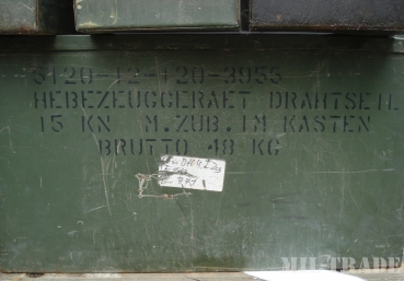 BW Greifzug 1,5t Hebezeug Gerät 15 KN mit Stahlseil, Werkzeug und Zubehör. Zustand: gebrauchter Lagerbestand
