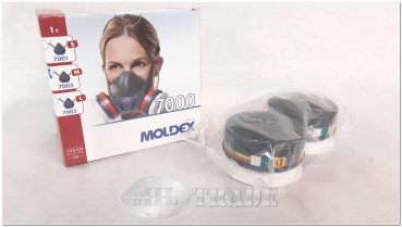 Atemschutz Gasmaske MOLDEX 7000 inkl. 2 x Kombinationsfilter 9400+9020 A1B1E1K1P2 R