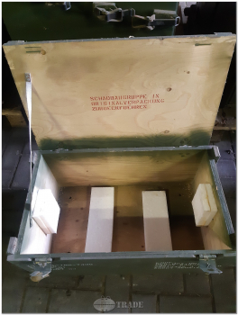 BW Holz Transportkiste 68 x 40 x 33 cm abschließbar Aufbewahrungskasten