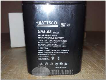 US Army Batterie wieder aufladbarer Akku 6V5Ah UN5-S6 für viele Systeme und ab 1,50€/Stück!