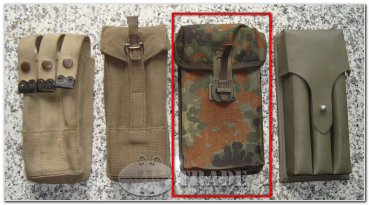 Preview: 2, 10, 50 x BW UZI Magazintasche für 3 Magazine MP2 flecktarn neuwertig ab 1,56€/Stück