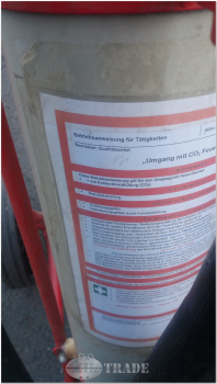 Bavaria 30 kg Kohlendioxid Feuerlöscher fahrbar Löschwagen DIN EN3. Sehr guter Behördenzustand