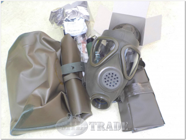 BW ABC-Gasmaske M65 Z UNBENUTZT mit BW ABC-Atemschutzfilter und Zubehör