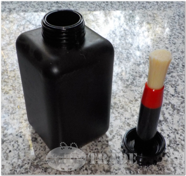 48 BW Waffenöl / Schmieröl / Farbe Kanister Schraubflasche 1l schwarz 0,40€/St.