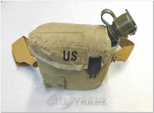 US Army Cover Tasche gefüttert für Feldflasche inkl. 2 QT (2 Liter) Canteen Flasche NEU Cover