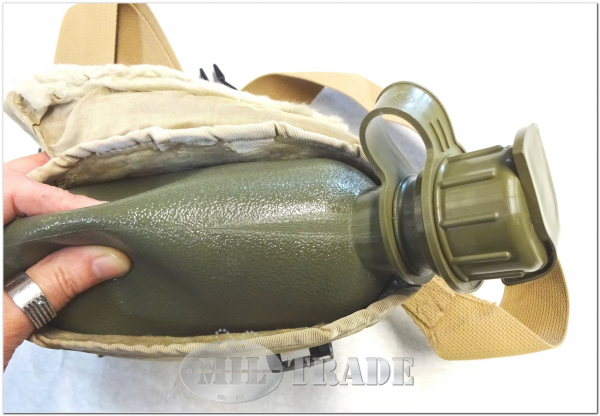 US Army Cover Tasche gefüttert für Feldflasche inkl. 2 QT (2 Liter) Canteen Flasche NEU Cover