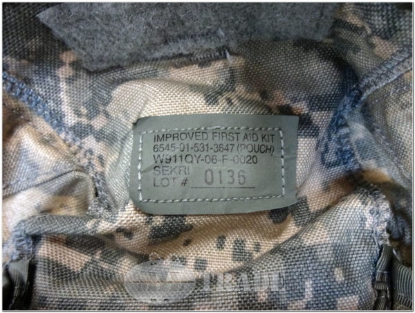 US Armee improved first aid kid pouch + Einsatz (insert) Molle II ACU AT Camo - Erste Hilfe Tasche