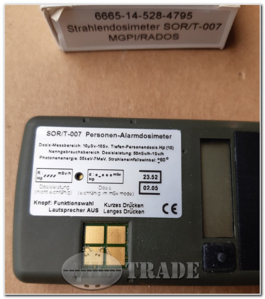 ablesbarer Strahlen Dosimeter Messgerät SOR/T-007 Personenalarm ab 18,50€