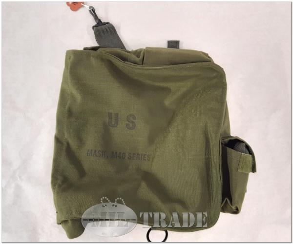 US-Armee Carrying pouch Mask Gasmaskentasche Gasmaske M40 Zustand GUT!