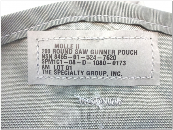 US Army 200 round saw gunner pouch Molle II Magazin-Tasche ACU AT