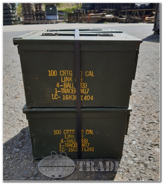 ab 13,50€ US Munitionskiste Kal.50 Werkzeugkiste Gurtkiste Metall AMMO BOX OLIV
