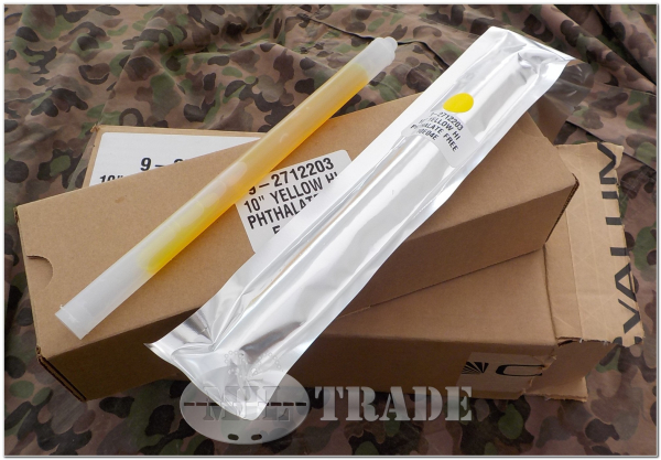 5 oder 10 x US Army Leuchtstäbe CYALUME Lightstick 25,4 cm GROß ! Selbstleuchtend Yellow / Gelb