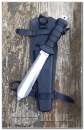 Kampfschwimmer großes Tauchermesser mit Scheide Dykker kniv dänischer Armeebestand